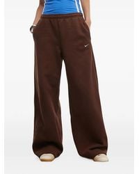 Nike - Studio Fleece Wide-Leg Track Pants - Lyst