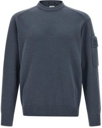 C.P. Company - Trui Met Opgestikte Zak En Ronde Hals - Lyst