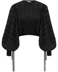 Zimmermann - Valiant Trui Met Geplooide Mouwen - Lyst