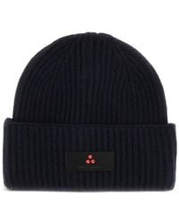Peuterey - Berretto A Coste Con Placca Logo - Lyst
