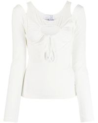 Natasha Zinko - Heart カットアウト ロングtシャツ - Lyst