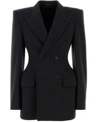 Balenciaga - Double-Breasted Blazer - Lyst