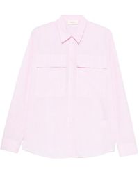 ViCOLO - Vertical-Stripe Chest-Pockets Shirt - Lyst
