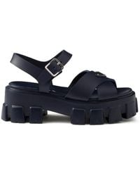 Prada - Sandalias Monolith con tacón de 55 mm - Lyst