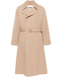 Jil Sander - Wool Trench Coat - Lyst
