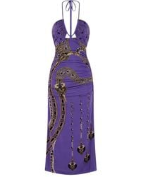 CAMILLA - Abito Midi Luxorland Lady Con Scollo All'Americana - Lyst