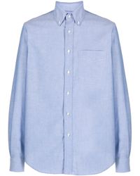 Aspesi - Button-Down Collar Cotton Shirt - Lyst