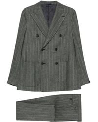 Caruso - Aida Pinstripe Double-Breasted Wool Suit - Lyst