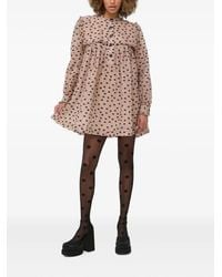 Custommade• - Mini-Jurk Met Stippen En Ruches - Lyst