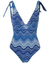 MC2 Saint Barth - One-Piece Swimsuit Marylin Sea Wave - Lyst