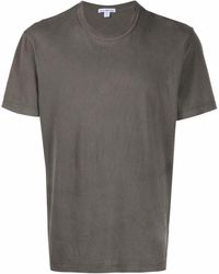 James Perse - Round Neck Cotton T-shirt - Lyst