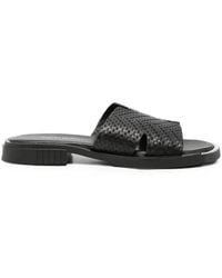 SERGIO MORETTI FIRENZE - Woven Leather Sandals - Lyst