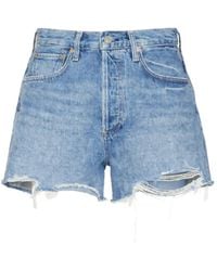 Citizens of Humanity - Marlow Distressed Denim Shorts - Lyst