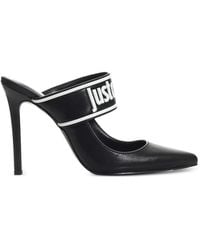 Just Cavalli - Pointed-Toe Heeled Mules - Lyst
