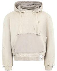 Maison Mihara Yasuhiro - Distressed Hoodie - Lyst