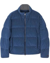 Paul & Shark - Corduroy Quilted Down Jacket - Lyst