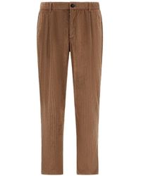 Herno - Corduroy Pleated Trousers - Lyst