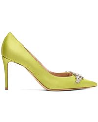 SCAROSSO - Greta 90Mm Satin Pumps - Lyst