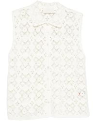 Bompard - Openwork Crochet Shirt Vest - Lyst