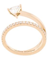Delfina Delettrez - 18Kt Champagne Marry Me Diamond Ring - Lyst