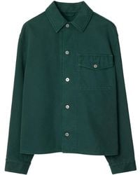 Burberry - Ekd-Embroidered Cotton Jacket - Lyst