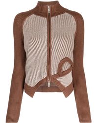 Feng Chen Wang - Cardigan Mit Intarsienmuster - Lyst