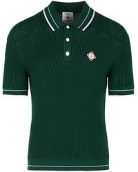 CASABLANCA - Mock Mini Crochet Polo - Lyst