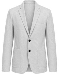 Fradi - Single-Breasted Jersey Blazer - Lyst