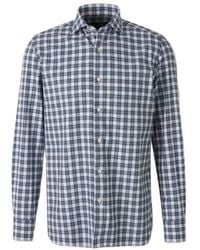 Luigi Borrelli Napoli - Check-Print Long-Sleeved Shirt - Lyst
