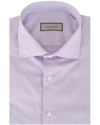 Canali - Buttoned Cotton Shirt - Lyst