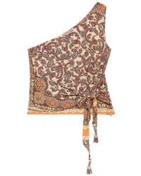 Maliparmi - One-Shoulder Paisley Top - Lyst