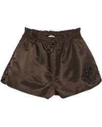 Cecilie Bahnsen - Colette Bow-Embroidered Shorts - Lyst