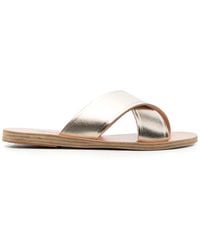 Ancient Greek Sandals - Thais Metallic-Effect Sandals - Lyst