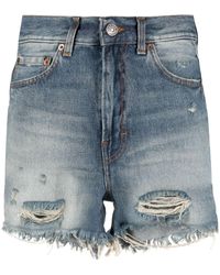 Haikure - Hoch sitzende Jeans-Shorts - Lyst