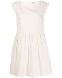 Woolrich Robe courte à design sans manches - Blanc