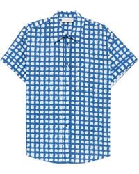 iBlues - Check-Pattern Short-Sleeve Shirt - Lyst
