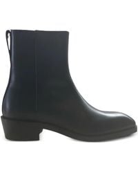 Calvin Klein - Leather Boots - Lyst
