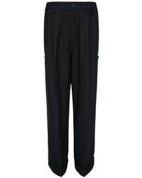 Melitta Baumeister - Pleated Turn-Up Trousers - Lyst