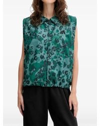 adidas - Leopard-Print Sleeveless Jacket - Lyst
