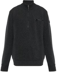 Moncler - Half-Zip Chest-Pocket Sweater - Lyst