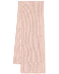Guess - Embroidered Ribbed Scarf - Lyst