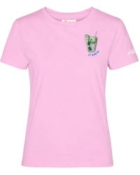 MC2 Saint Barth - Emilie Bead-Embellished Short-Sleeve T-Shirt - Lyst
