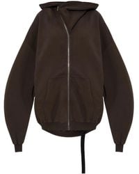 Rick Owens - Felpa Con Cappuccio E Zip - Lyst