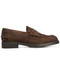 Tod's - Mocassins En Daim À Entaille Penny - Lyst
