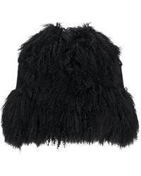 GIUSEPPE DI MORABITO - Shearling-Trim Sleeveless Jacket - Lyst