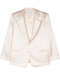 forte_forte - Quilted Single-Breasted Blazer - Lyst