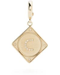 Lauren Rubinski - 14K Mono Bruno Letter Diamond Pendant - Lyst