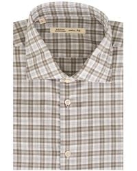 Maurizio Baldassari - Check-Pattern Button-Down Shirt - Lyst