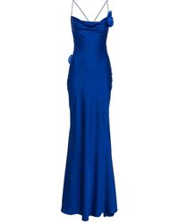 Parlor - Maxikleid Mit Blumenapplikation - Lyst