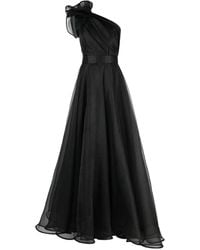 Ana Radu - One-Shoulder Organza Maxi Dress - Lyst